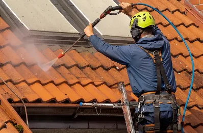 Démoussage et hydrofuge de toiture au Lauzet-Ubaye
